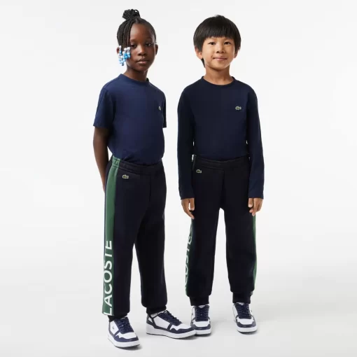 Lacoste Boy Clothing-Kids' Organic Cotton And Recycled Polyester Track Pants