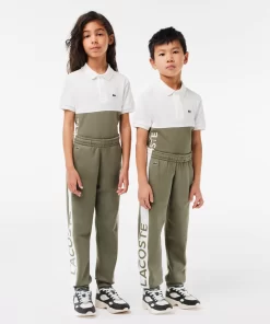 Lacoste Girl Clothing-Kids' Organic Cotton And Recycled Polyester Track Pants