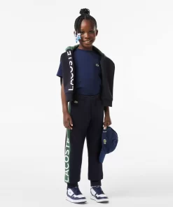 Lacoste Boy Clothing-Kids' Organic Cotton And Recycled Polyester Track Pants