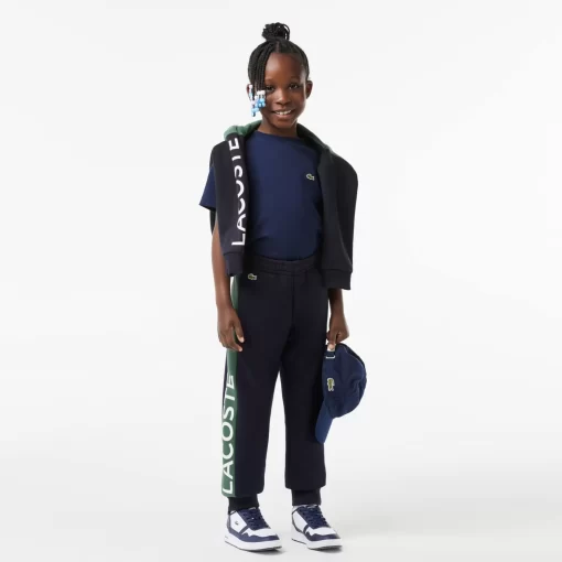 Lacoste Boy Clothing-Kids' Organic Cotton And Recycled Polyester Track Pants