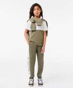 Lacoste Girl Clothing-Kids' Organic Cotton And Recycled Polyester Track Pants