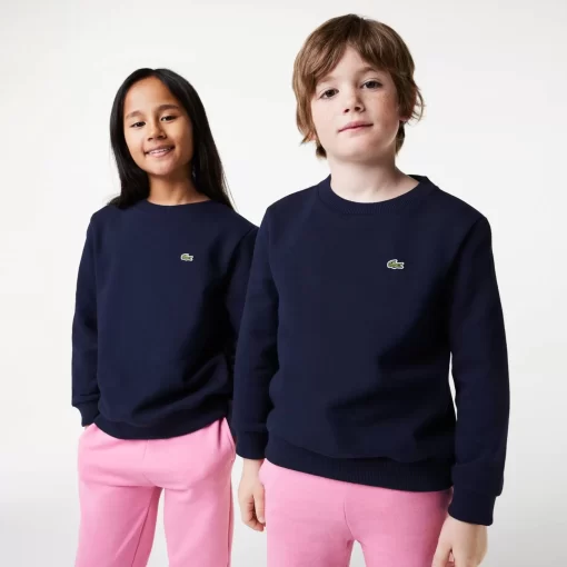 Lacoste Girl Clothing-Kids' Organic Cotton Flannel Sweatshirt