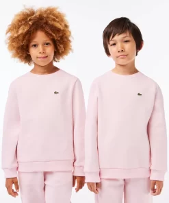 Lacoste Girl Clothing-Kids' Organic Cotton Flannel Sweatshirt