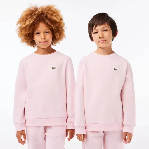 Lacoste Girl Clothing-Kids' Organic Cotton Flannel Sweatshirt