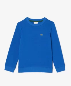 Lacoste Girl Clothing-Kids' Organic Cotton Flannel Sweatshirt