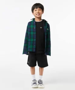 Lacoste Girl Clothing-Kids' Organic Cotton Flannel Sweatshirt