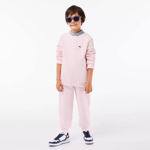 Lacoste Girl Clothing-Kids' Organic Cotton Flannel Sweatshirt