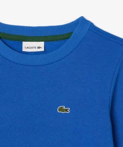 Lacoste Girl Clothing-Kids' Organic Cotton Flannel Sweatshirt