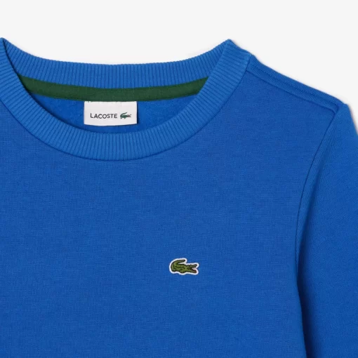 Lacoste Girl Clothing-Kids' Organic Cotton Flannel Sweatshirt