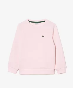 Lacoste Girl Clothing-Kids' Organic Cotton Flannel Sweatshirt