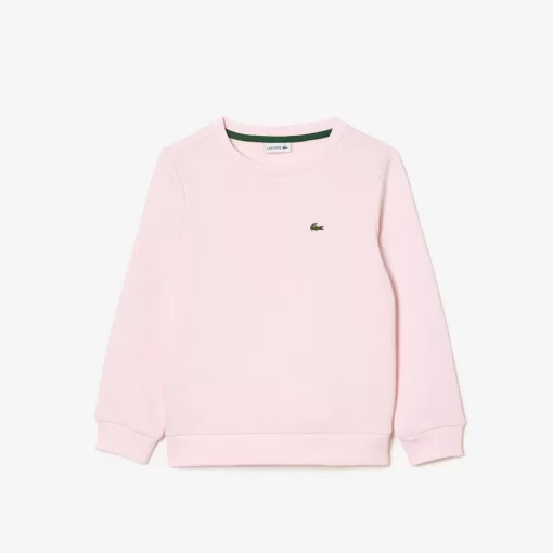 Lacoste Girl Clothing-Kids' Organic Cotton Flannel Sweatshirt