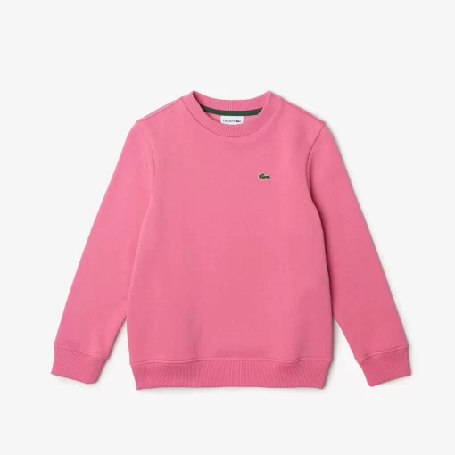 Lacoste Girl Clothing-Kids' Organic Cotton Flannel Sweatshirt