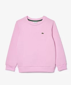 Lacoste Girl Clothing-Kids' Organic Cotton Flannel Sweatshirt