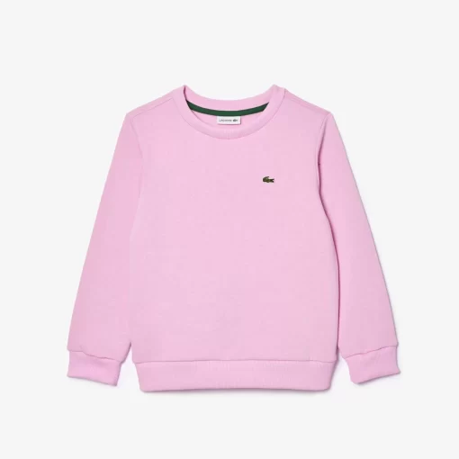 Lacoste Girl Clothing-Kids' Organic Cotton Flannel Sweatshirt