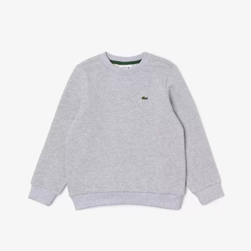 Lacoste Girl Clothing-Kids' Organic Cotton Flannel Sweatshirt