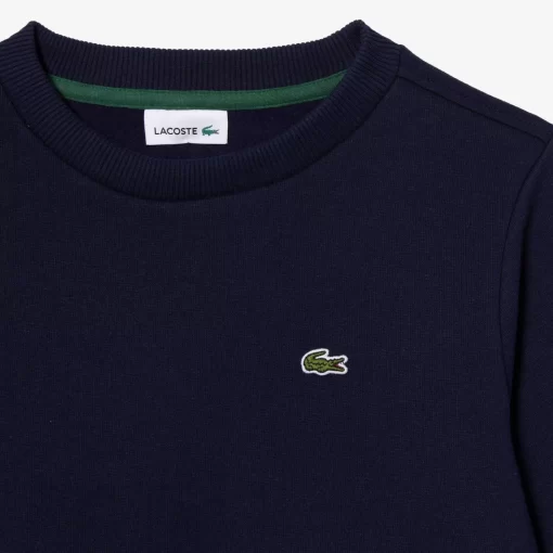 Lacoste Girl Clothing-Kids' Organic Cotton Flannel Sweatshirt