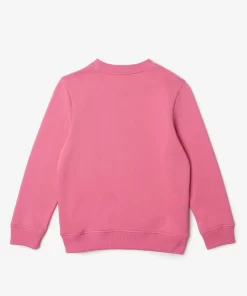 Lacoste Girl Clothing-Kids' Organic Cotton Flannel Sweatshirt