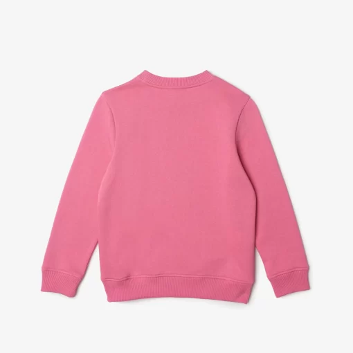 Lacoste Girl Clothing-Kids' Organic Cotton Flannel Sweatshirt