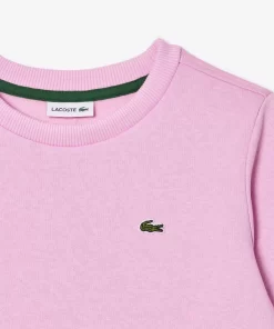 Lacoste Girl Clothing-Kids' Organic Cotton Flannel Sweatshirt