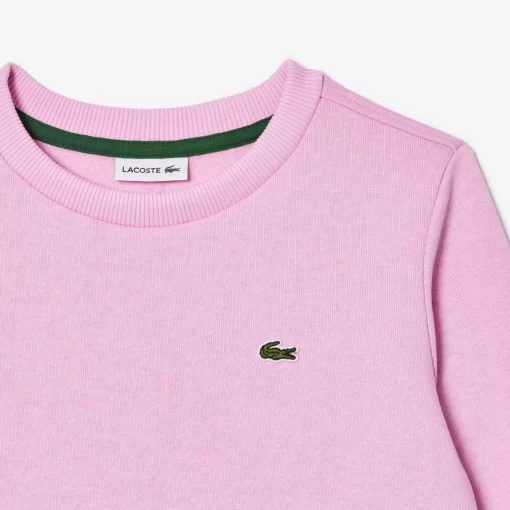 Lacoste Girl Clothing-Kids' Organic Cotton Flannel Sweatshirt