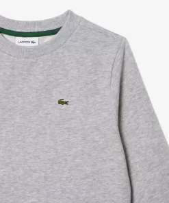 Lacoste Girl Clothing-Kids' Organic Cotton Flannel Sweatshirt