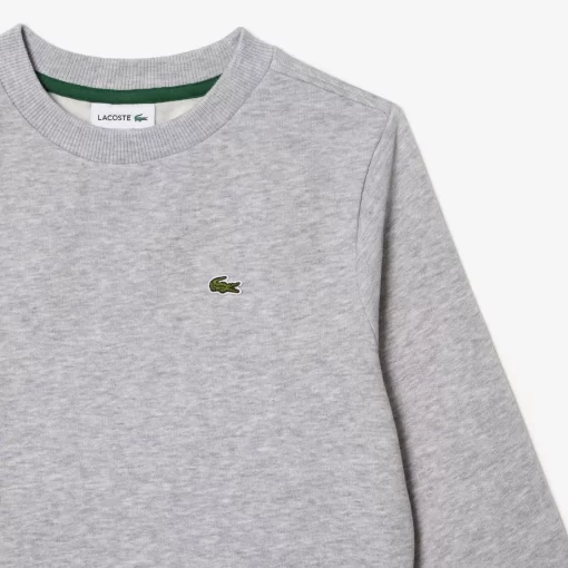 Lacoste Girl Clothing-Kids' Organic Cotton Flannel Sweatshirt