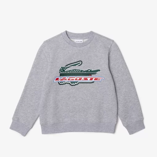 Lacoste Girl Clothing-Kids' Organic Cotton Fleece Sweatshirt