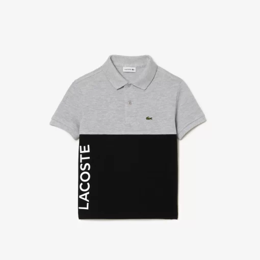 Lacoste Boy Clothing-Kids' Organic Cotton Pique Colourblock Polo Shirt