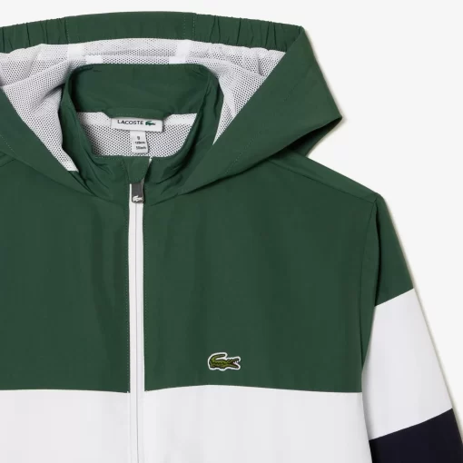 Lacoste Boy Clothing-Kids' Recycled Polyester Zipped Hooded Jacket