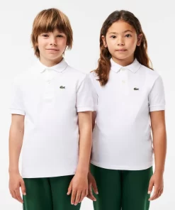 Lacoste Girl Clothing-Kids' Regular Fit Petit Pique Polo Shirt