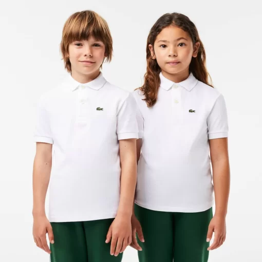 Lacoste Girl Clothing-Kids' Regular Fit Petit Pique Polo Shirt