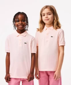 Lacoste Girl Clothing-Kids' Regular Fit Petit Pique Polo Shirt