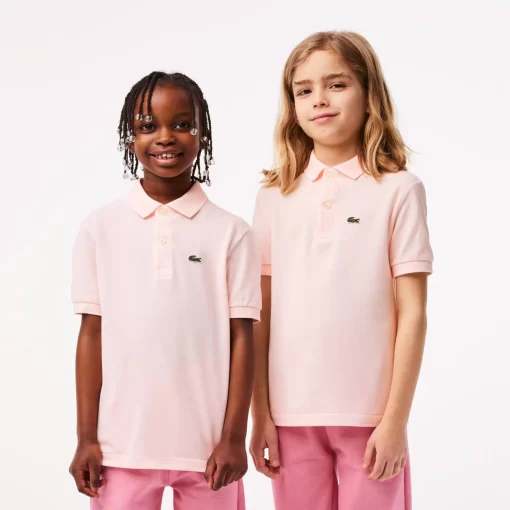 Lacoste Girl Clothing-Kids' Regular Fit Petit Pique Polo Shirt