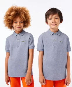 Lacoste Girl Clothing-Kids' Regular Fit Petit Pique Polo Shirt