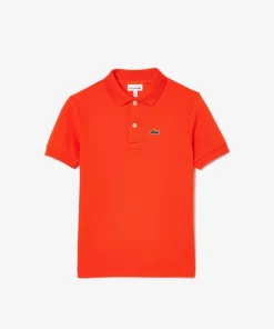 Lacoste Girl Clothing-Kids' Regular Fit Petit Pique Polo Shirt