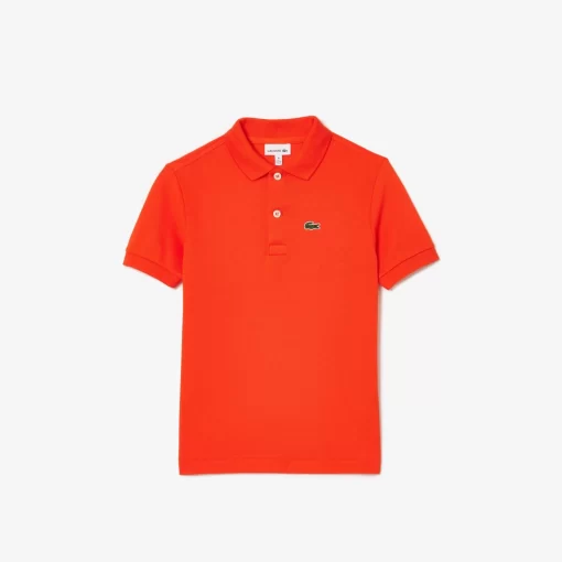 Lacoste Girl Clothing-Kids' Regular Fit Petit Pique Polo Shirt