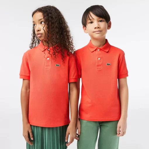 Lacoste Girl Clothing-Kids' Regular Fit Petit Pique Polo Shirt