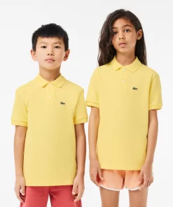 Lacoste Girl Clothing-Kids' Regular Fit Petit Pique Polo Shirt