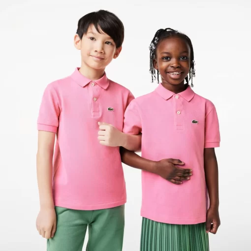 Lacoste Girl Clothing-Kids' Regular Fit Petit Pique Polo Shirt