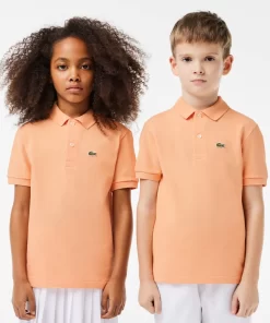 Lacoste Girl Clothing-Kids' Regular Fit Petit Pique Polo Shirt