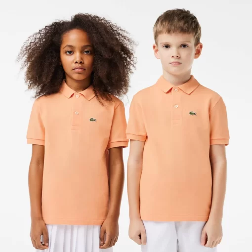 Lacoste Girl Clothing-Kids' Regular Fit Petit Pique Polo Shirt