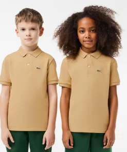 Lacoste Girl Clothing-Kids' Regular Fit Petit Pique Polo Shirt