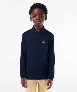 Lacoste Boy Clothing-Kids' Regular Fit Petit Pique Polo Shirt