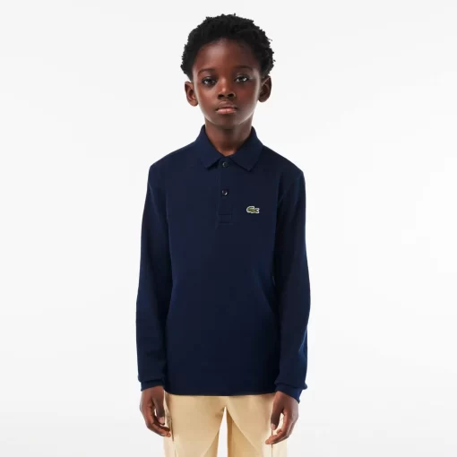 Lacoste Boy Clothing-Kids' Regular Fit Petit Pique Polo Shirt