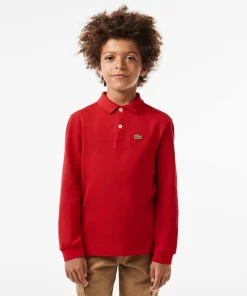 Lacoste Boy Clothing-Kids' Regular Fit Petit Pique Polo Shirt