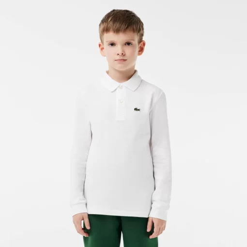 Lacoste Boy Clothing-Kids' Regular Fit Petit Pique Polo Shirt