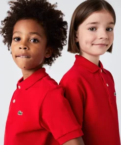 Lacoste Girl Clothing-Kids' Regular Fit Petit Pique Polo Shirt