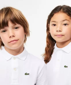 Lacoste Girl Clothing-Kids' Regular Fit Petit Pique Polo Shirt