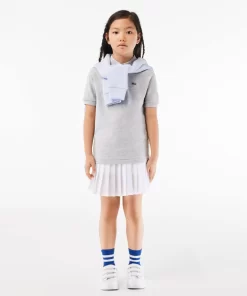 Lacoste Girl Clothing-Kids' Regular Fit Petit Pique Polo Shirt