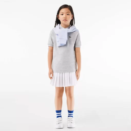 Lacoste Girl Clothing-Kids' Regular Fit Petit Pique Polo Shirt